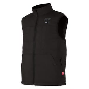 Milwaukee® 305B-212X M12™ Heated Axis™ Vest with Battery, Charger and Battery Holder, Wind and Water Resistant, Black, 2XL
