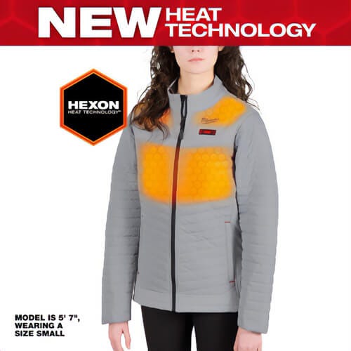 Milwaukee F102G 21L M12 Women s Heated Jacket Gray L