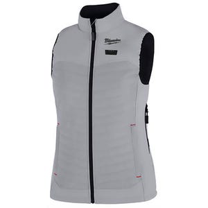 Milwaukee® F300G-21M M12™ Women's Heated Axis™ Vest with M12™ Battery, Battery Charger and Battery Holder, Gray, M