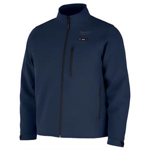 Milwaukee® M100U-21XL M12™ Heated ToughShell™ Jacket with M12™ Battery, Charger and USB-C Cable Wind/Water Resistant, Blue, XL