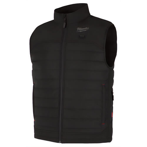 Milwaukee® M300B-21XL M12™ Heated Axis™ Vest with M12™ Battery, Charger and Battery Holder, Wind and Water Resistant, Black, XL