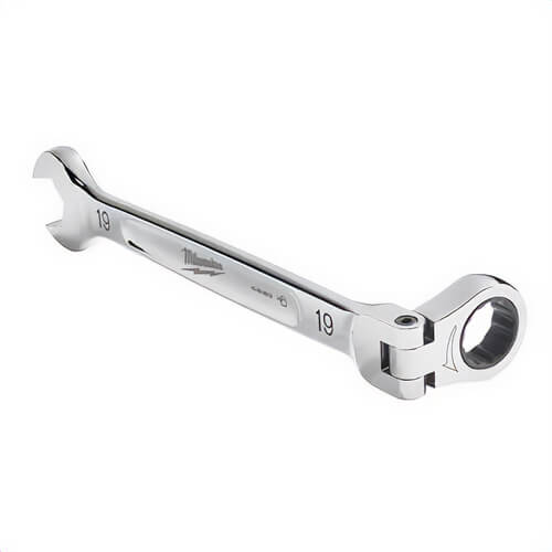 Milwaukee® 45-96-9613 Flex Head Ratcheting Non-Lockable Combination Wrench, 13 mm Wrench, 12 Points, 0° Offset