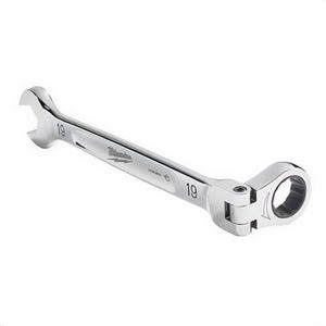 Milwaukee® 45-96-9624 Flex Head Ratcheting Non-Lockable Combination Wrench, 24 mm Wrench, 12 Points, 0° Offset