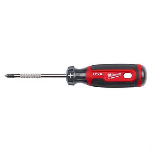 Milwaukee® MT201 Standard Screwdriver, #1 Point Phillips® Point, 6.7 in OAL, Acetate Handle, Chrome