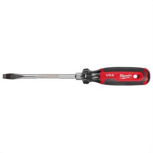 Milwaukee® MT207 Standard Screwdriver, 5/16 in Point Slotted Point, 11 in OAL, Acetate Handle, Chrome