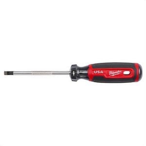 Milwaukee® MT215 Standard Screwdriver, #1 Point ECX™ Point, 8.3 in OAL, Acetate Handle, Chrome