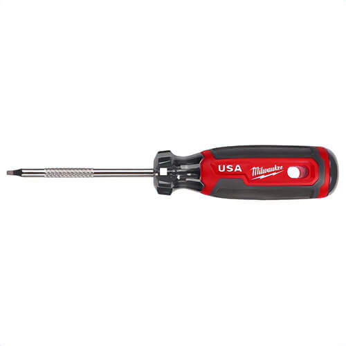 Milwaukee® MT217 Standard Screwdriver, #1 Point Square Point, 6.7 in OAL, Acetate Handle, Chrome