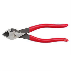 Milwaukee® MT507 Plier, 7 in Nominal, Steel Jaw, 7.09 in OAL, Flush Cut