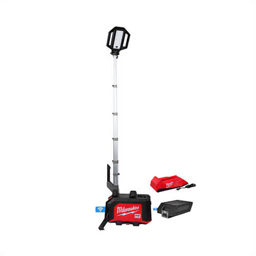 Milwaukee® MXF040-1XC MX Fuel™ Rocket™ Dual Power Compact Tower Light, Include: MX Fuel™ XC406 Battery Pack and Charger
