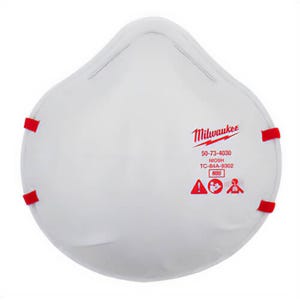 Milwaukee® 48-73-4035 N95 Respirator, Compatible with Additional PPE, 20 pk