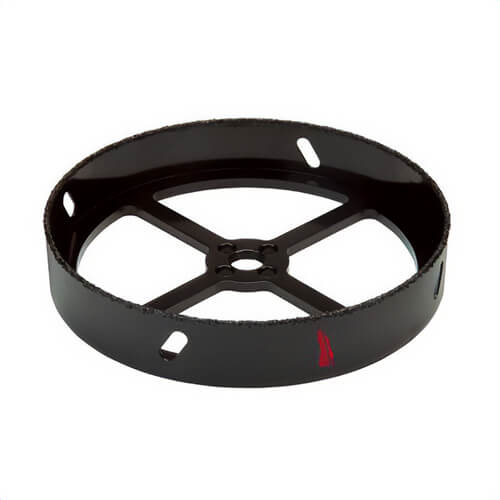 Milwaukee® 49-56-0305 Continuous Grit Edge Recessed Lighting Hole Saw, 6-3/8 in dia, 1 in Cutting Depth, 5/8-18 Arbor