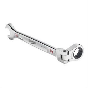 Milwaukee® 45-96-9822 Flex Head Ratcheting Non-Lockable Combination Wrench, 1 in Wrench, 12 Points, 0° Offset