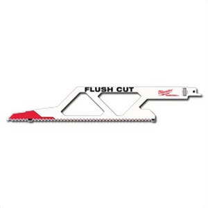Milwaukee® 48-00-1440 Sawzall® The Torch™ Straight Back Reciprocating Saw Blade, 6 in L x 1 in W, D6A Steel Body