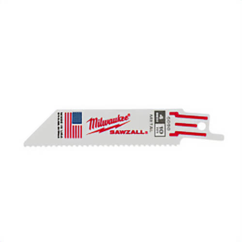 Milwaukee® 48-01-7188 Sawzall® Double Duty Thin Kerf Reciprocating Saw Blade, 9 in L x 3/4 in W, 18 TPI, 100 pk