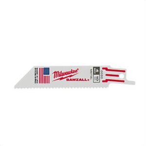 Milwaukee® 48-01-7188 Sawzall® Double Duty Thin Kerf Reciprocating Saw Blade, 9 in L x 3/4 in W, 18 TPI, 100 pk