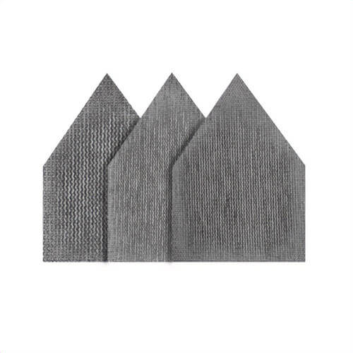 Milwaukee® 48-80-5406 PowerGrid™ Tear Resistant Sand Paper, 3.75 in L x 3.625 in W, 80, 120, 180 Grit, Aluminum Oxide Abrasive