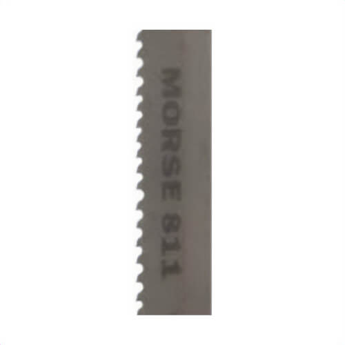 M.K. Morse® 002486 High Performance Universal Band Saw Blade, 44-7/8 in L, 1/2 in W x 0.02 in thick, 8/11 TPI, Bi-Metal Body