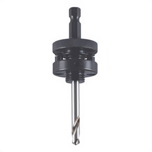 M.K. Morse® 139021 Heavy Duty Hole Saw Arbor with MAPD301 Pilot Drill, 3/8 in Hex Shank, 3-3/32 in L Pilot Drill, Carbon Steel