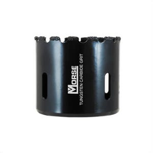 M.K. Morse® MHSG18 Hole Saw, 1-1/8 in dia, 1-15/16 in Cutting Depth, 1/2-20 Arbor, 1/4 in dia x 3-3/32 in L Drill