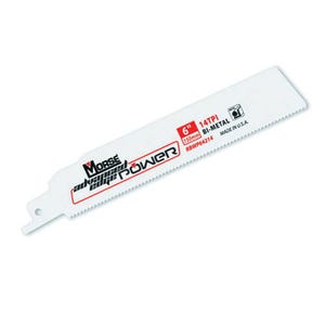 M.K. Morse® Advanced Edge Power® RBWP64214T05 General Purpose Reciprocating Saw Blade, 6 in L x 1 in W, 14 TPI, Bi-Metal Body