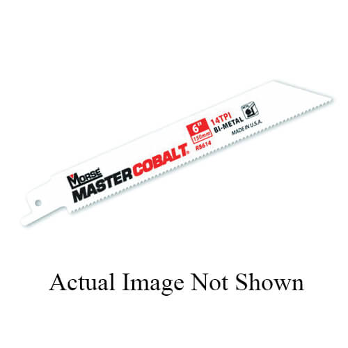 M.K. Morse® Master Cobalt® RB618T50 Reciprocating Saw Blade, 6 in L x 3/4 in W, 18 TPI, Bi-Metal Body