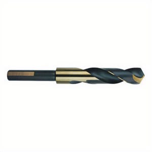 Morse® 19038 1424S Silver & Deming Drill, 5/8 in Drill - Fraction, 0.625 in Drill - Decimal Inch, 1/2 in Shank, HSS