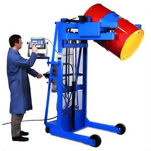 Morse® 515-N-115 Vertical-Lift Drum Pourer, Scale Equipped, 60 in Maximum, 55 gal, 12V Battery Power Lift and Tilt
