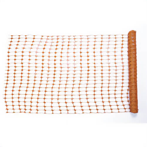 Mutual 14993-50 Flat Warning Barrier Fence, 50 ft L x 4 ft H, Plastic