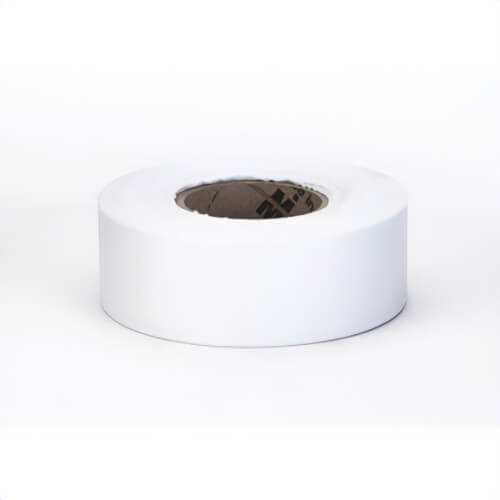 Mutual 16002-10-1875 Ultra Standard Flagging Surveyor Tape, White, 1-3/6 in W x 300 ft L
