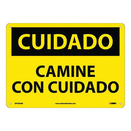 National Marker C203P Caution, Watch Your Step, 7 x 10