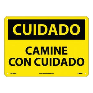 National Marker C203P Caution, Watch Your Step, 7 x 10