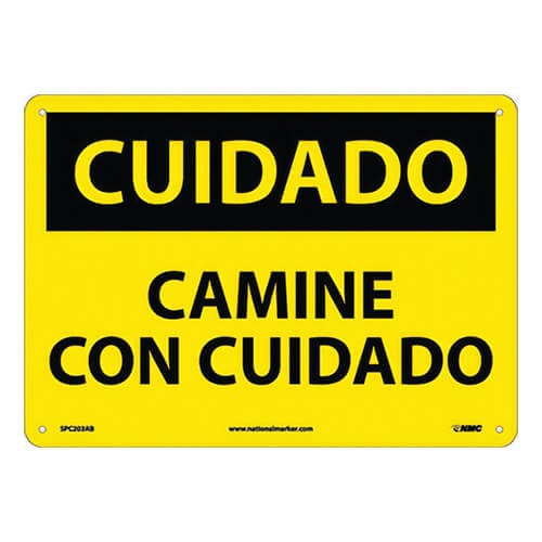 National Marker C203RB Caution, Watch Your Step, 10 x 14