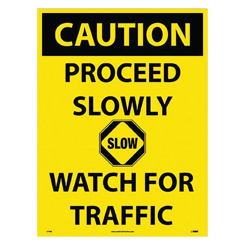 National Marker C748E Caution, Proceed Slowly Watch