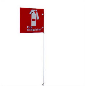 National Marker JSCP-FE JSC 5 ft Pole, Only with 10 in x 7 in