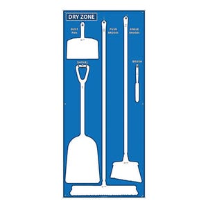 National Marker SB129AL Dry Zone Shadow Board, Board