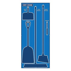 National Marker SB131ACP Dry Zone Shadow Board, Board