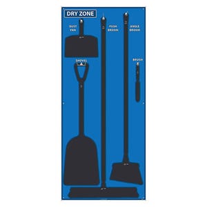 National Marker SB132AL Dry Zone Shadow Board, Board