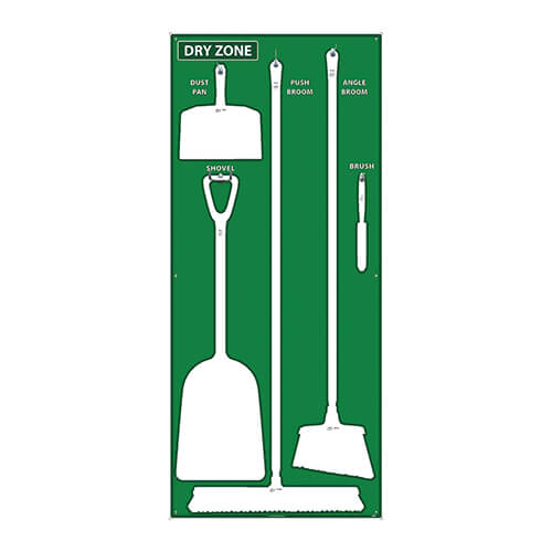 National Marker SB133ACP Dry Zone Shadow Board, Board