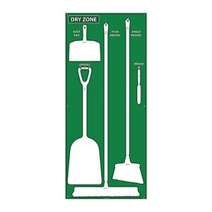 National Marker SB133ACP Dry Zone Shadow Board, Board