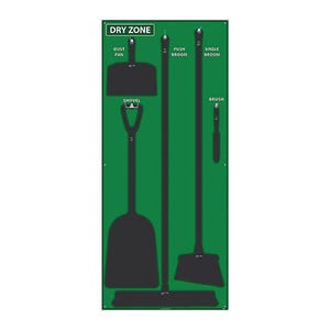 National Marker SB136AL Dry Zone Shadow Board, Board