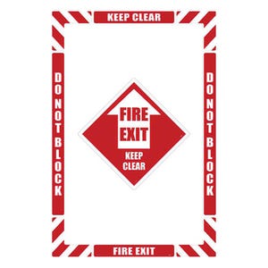 National Marker WFK08 Walk-On Floor Marking Kit