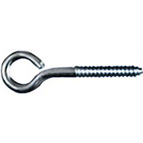 National Hardware® N220-707 Eye Bolt Lag Screw, Zinc Plated Steel, 3/8 x 4-1/2 in, Rust Resistant
