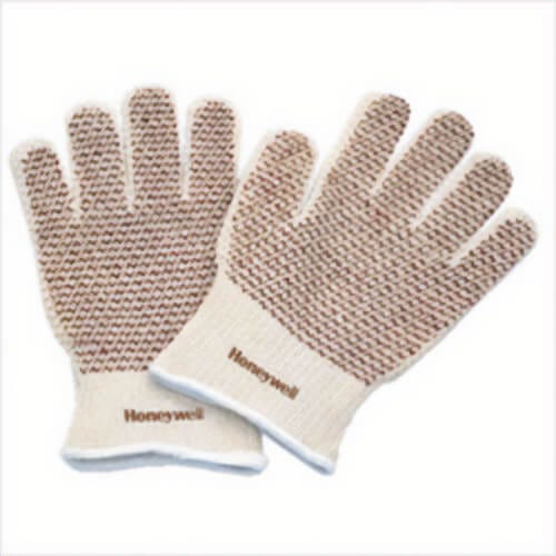 North® By Honeywell 51/7147 Grip N® Men's General Purpose Gloves, Coated, Nitrile Palm, 7 ga Cotton, Cream/Red, Knit Wrist Cuff