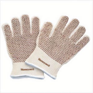 North® By Honeywell 51/7147 Grip N® Men's General Purpose Gloves, Coated, Nitrile Palm, 7 ga Cotton, Cream/Red, Knit Wrist Cuff