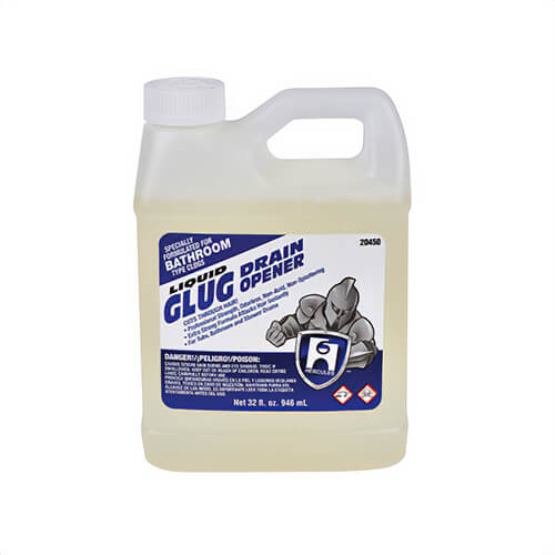 Oatey® 20450 Hercules® Glug® Drain Opener, 1 qt, Chlorine Odor/Scent, Clear, Liquid Form