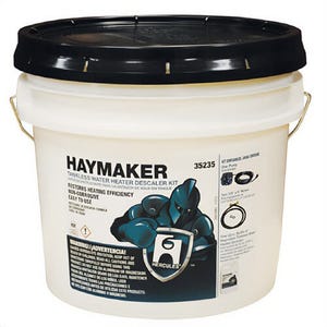 Oatey® Hercules® Haymaker® 35235 Tankless Water Heater Descaler Kit, 3.5 gal Bucket, Liquid Form, Slight Sugary Odor/Scent