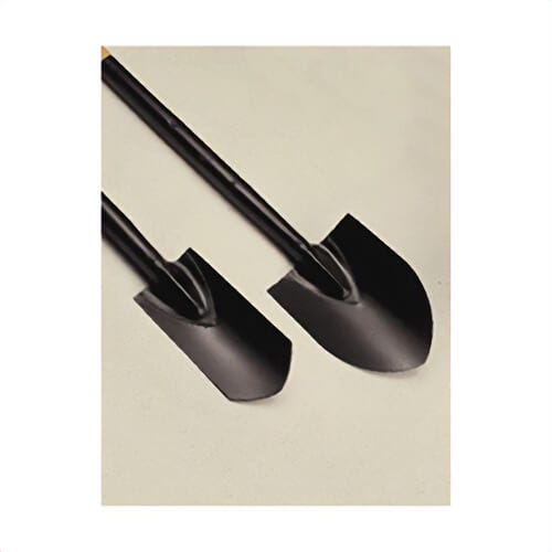 Oshkosh Tools 2035 Master Straight Shovel, Carbon Steel Blade, 10 in L, 10 ft L Handle