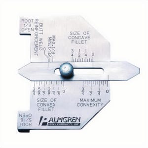Palmgren® 9655501 Butt-Weld and Fillet-Weld Gauge, SS