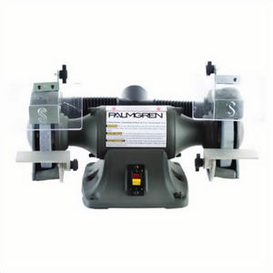 Palmgren® 9682061 Powergrind™ Heavy Duty Bench Grinder with Wheel Guards, 6 in dia, 1/2 in, 3,450 RPM, 1/3 hp