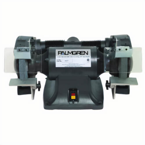 Palmgren® 9682081 Powergrind™ Heavy Duty Bench Grinder with Dust Collection Ports, 8 in dia, 5/8 in, 3, 450 RPM, 3/4 hp